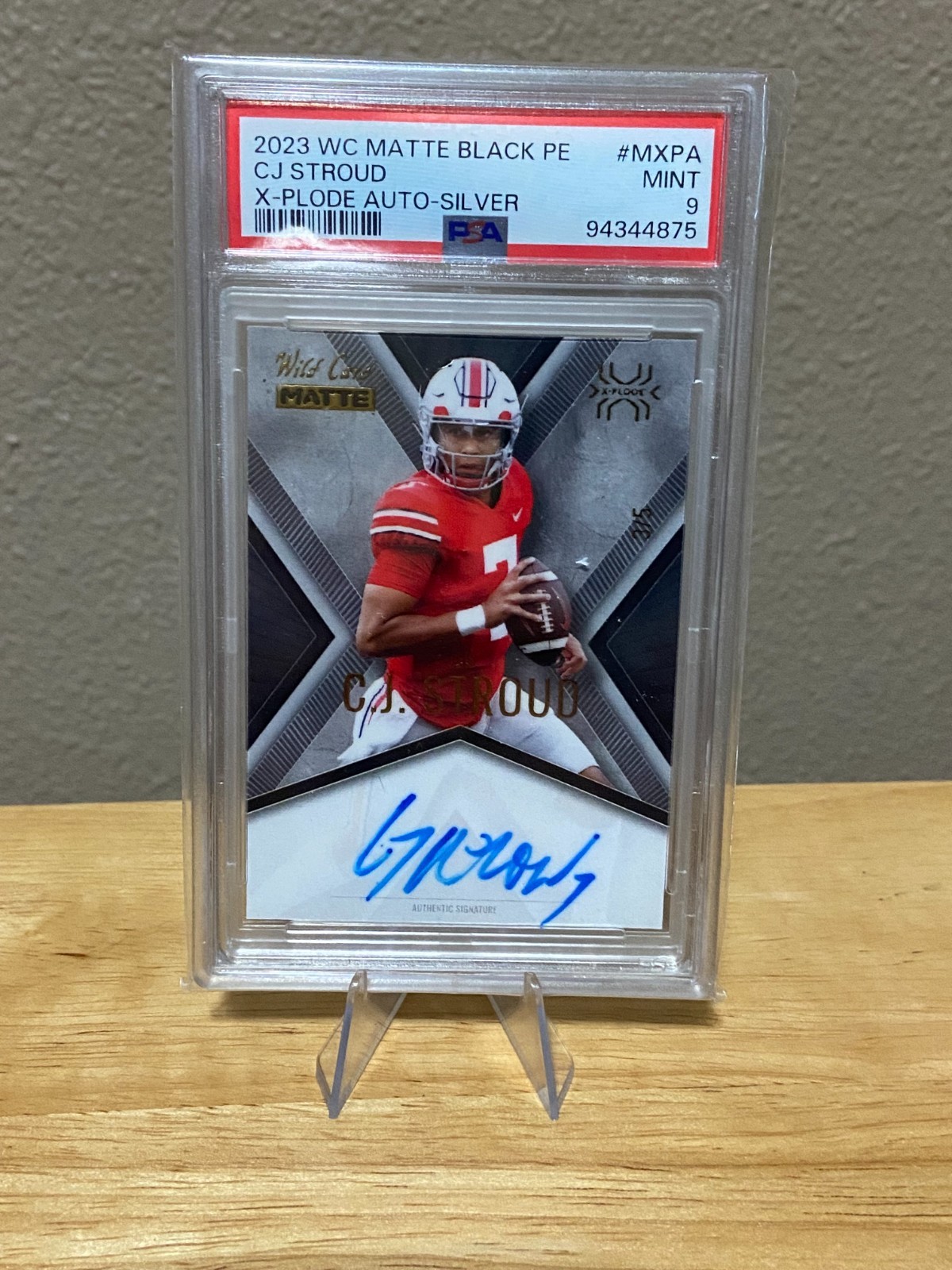 CJ Stroud Wild Card Matte Black Premium Edition X-Plode Autographs #MXPA Silver