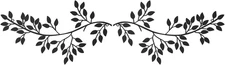 2 Pieces Metal Tree Leaf Wall Decor Vine Olive Branch Leaf Wall Art Wrought Iron