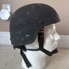 Armor Source AS-500 Ballistic Helmet Level IIIA Black Full Cut LARGE #1