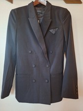 NWT Bardot Womens Black Double Breasted Blazer Classic City Size XS
