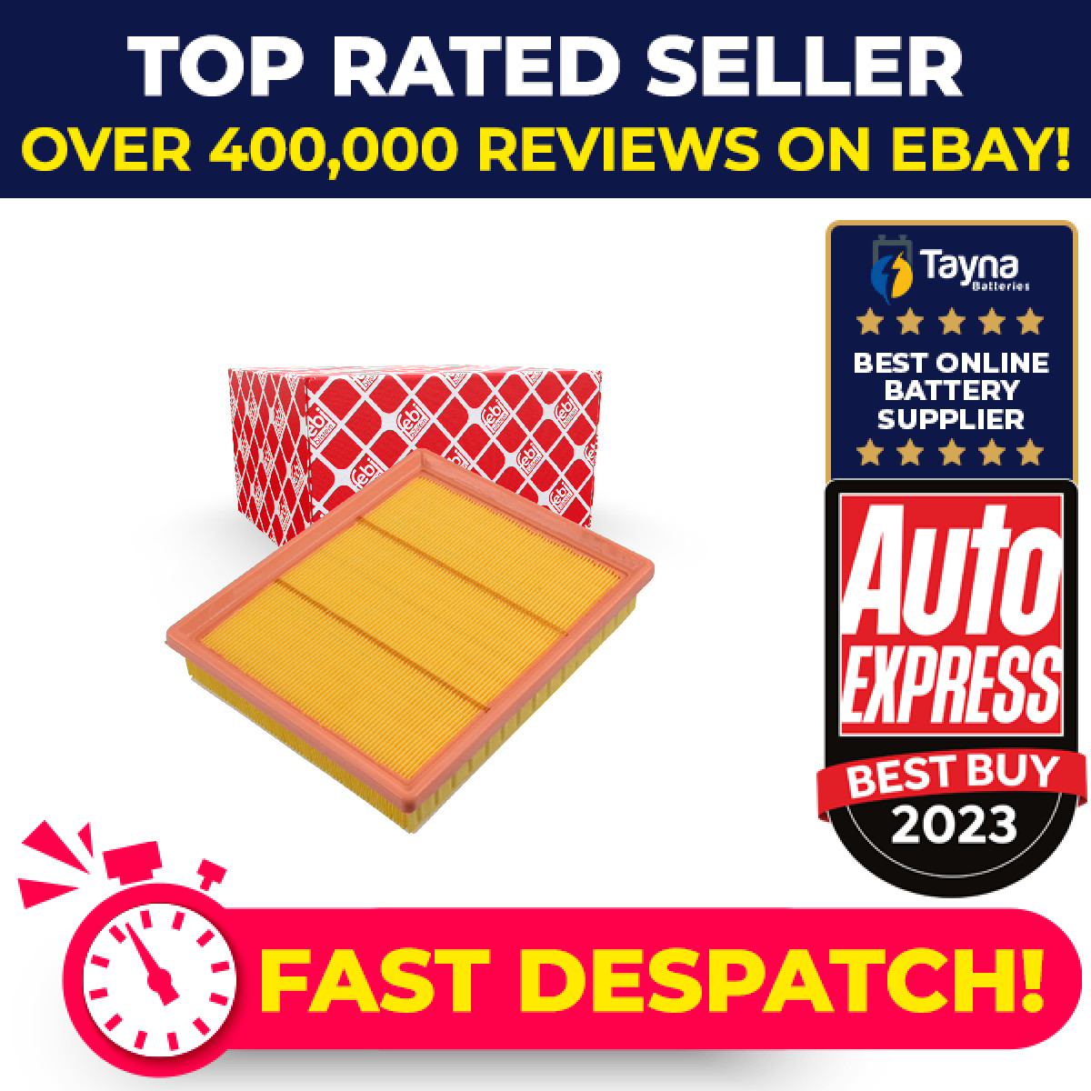 Air Filter fits VAUXHALL ASTRA K 1.5D 2019 on 039146837 39146837 Febi Quality