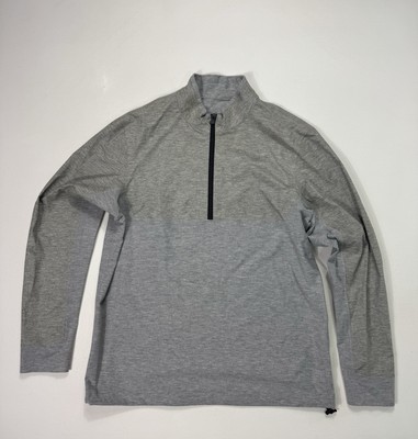 Greyson Sweater Mens Size Medium Grey Rayon 1/4 Zip Pullover Golf Performance
