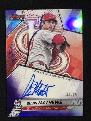 2025 Bowmans Best - Quinn Matthews Auto 41/75 #B25-QM St. Louis Cardinals