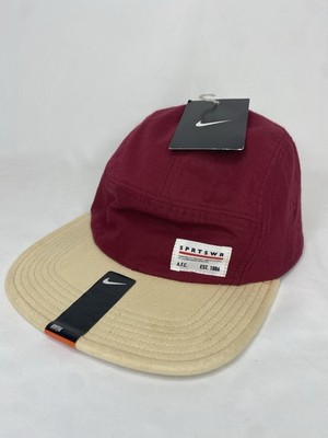 Nike 5-Panel Hat SPRTSWR EST-1886 Relaxed Cotton Strapback 542633-677 Size AW84