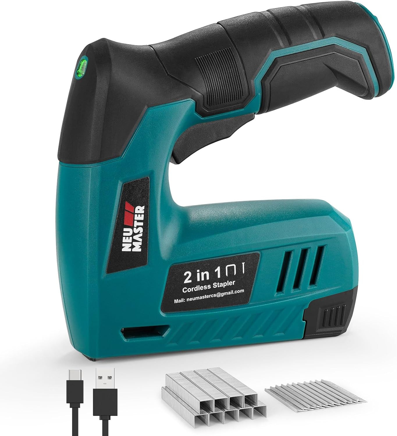 Sparachiodi Elettrico 4V Cordless 2-In-1: Graffettatrice USB Inclusa