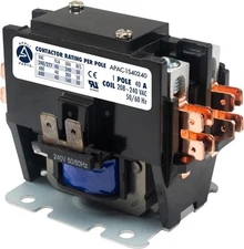 Appli Parts APAC-1S40240 Heavy Duty 1 Pole with Shunt Contactor 40 Amp Black 