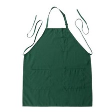 GREEN Premium Polyester Kitchen Chef Apron with Adjustable Neck and Long Ties