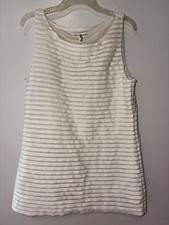 Banana Republic Tiered Metallic Trim Blouse Top 888690 NEW M Medium