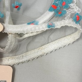 Agent Provocateur Bethanie White Blue Bra 34B NWT