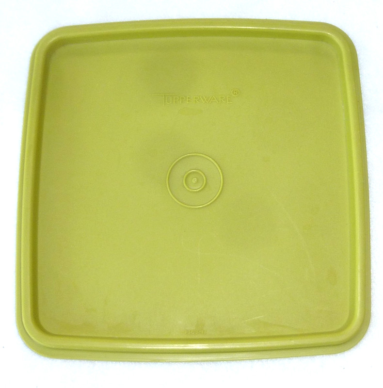 VTG Tupperware Square Quartet Replacement #1363 LID Avocado Green 6X6 FITS 1362