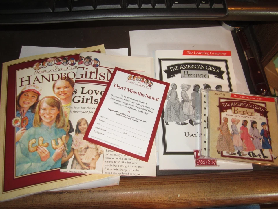 The American Girls Premiere Metal Tin User Guide Handbook CD PLEASANT CO NEW - Image 4 of 4