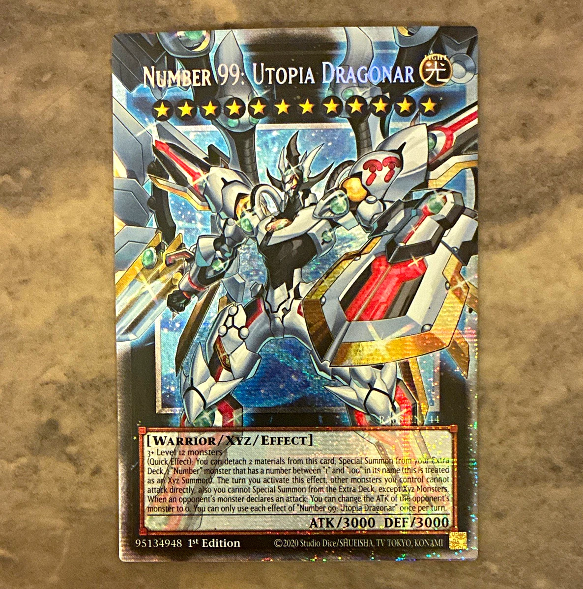 Number 99: Utopia Dragonar RA05-EN144 Rarity Collection 5 for sale
