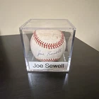 Joe Sewell Autographed MLB Baseball Original in Display Case