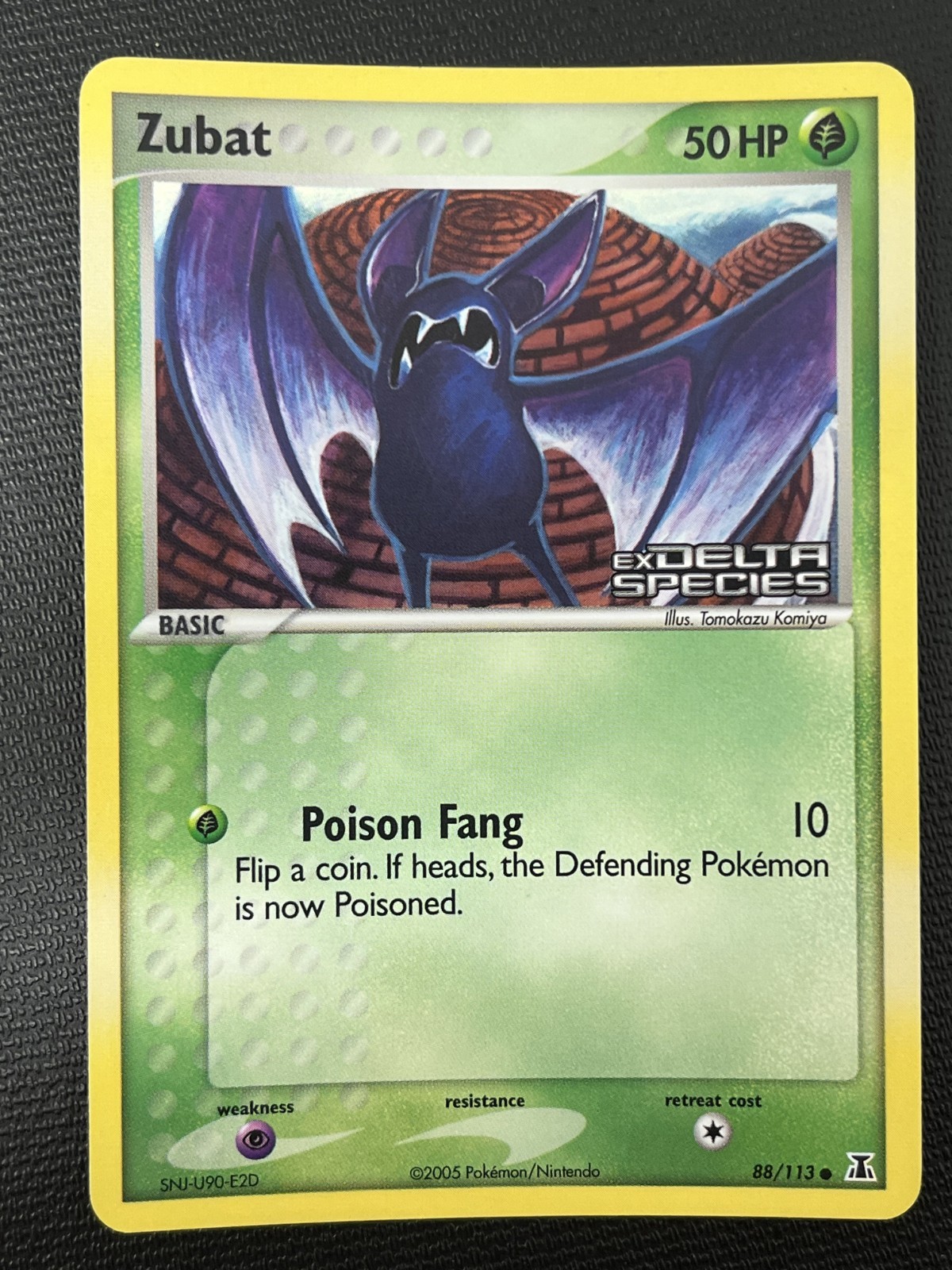 Zubat 88/113 EX Delta Species Stamped Reverse Holo Pokémon TCG Card NM