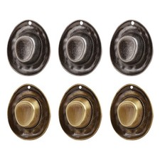 6Pcs Durable Hat Pendant Charms Assorted Colors for Jewelry Making DIY