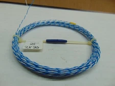 25 feet solid 30 AWG Silver Plated Wire Twisted Pair Gore blue white SPC