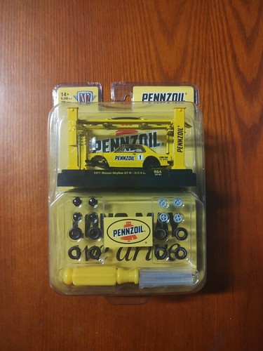 2024 M2 Machines Model Kit R64 Pennzoil 1971 Nissan Skyline GT-R Yellow ...