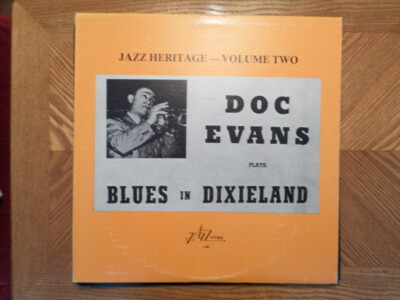 JAZZOLOGY LP RECORD J 86/DOC EVANS/PLAYS BLUES IN  DIXIELAND/JAZZ HERITAGE VOL 2