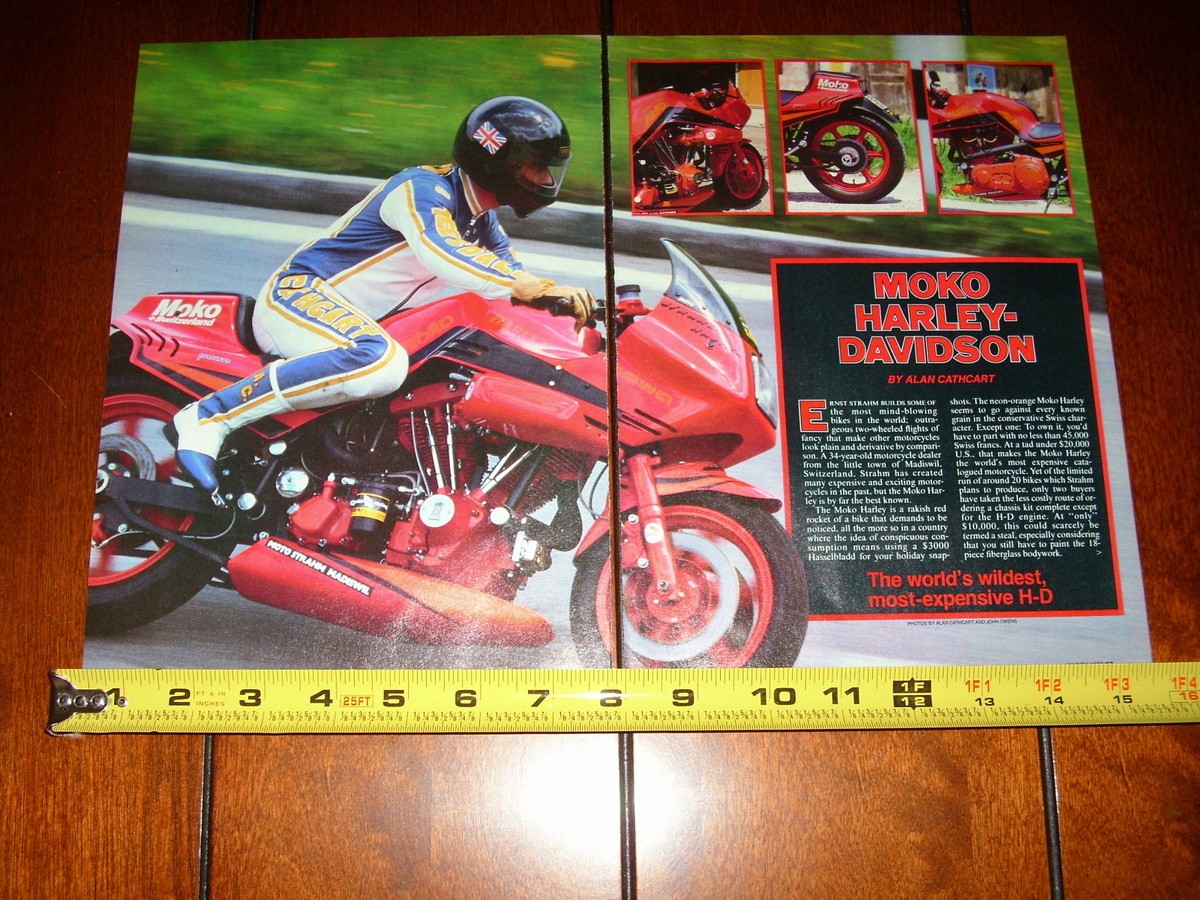 Harley-Davidson　非売品店頭ポップ 1986 額装 1986 MOKO HARLEY DAVIDSON - ORIGINAL ARTICLE | eBay