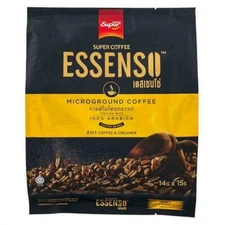 Super Coffee ESSENSO Microground Instant Coffee Arabica 2 in 1 Creamer 15 sticks