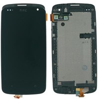 Original Htc Desire 500 Display Lcd Glas Scheibe Touch Screen Rahmen Cover