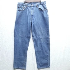 Levis 550 Jeans Mens 38x32 Relaxed Fit Medium Wash Blue Denim