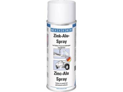 12er PACK(Stk) WEICON 11002400 Zinkaluspray  alufarben 400 ml