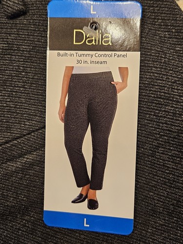 NWT Women's DALIA Built in Tummy Control Panel Pant - Dark Heather Charcoal - L - Picture 5 of 7
