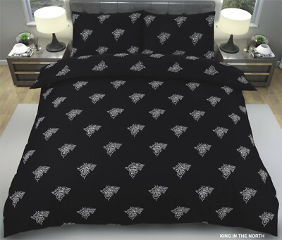 Game of Throne Thema Design King in the North 3D Bettbezug Set mit Kissenbezug