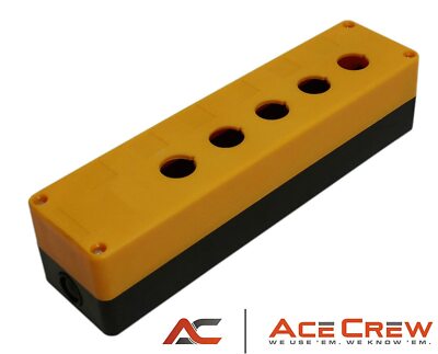 Control switch box for 5 push button switch , fits 7/8 inch (22mm) Switches
