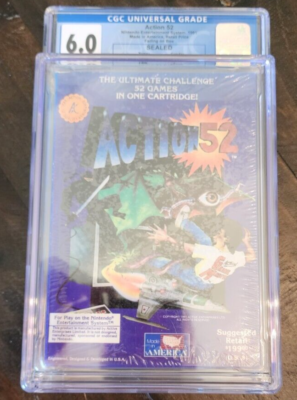 Action 52 NES New Sealed CGC Graded 6.0 A+ 730669188800| eBay