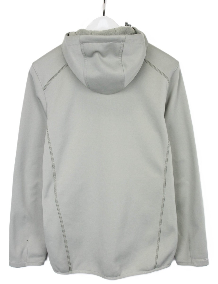 SALOMON Acti Therm Hoodie Men's SMALL Full Zip Pockets Hooded Grey
