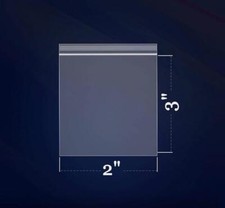 3000/PCS 2"x3" Clear Reclosable Seal Bag Plastic Poly Zip Lock Bags Jewelry 2Mil