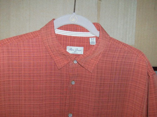 Camisa Para Hombre PALM BEACH 1922 Dk Org Calce Clásico Manga Corta Botón 38/40 Med Nueva - Imagen 5 de 6
