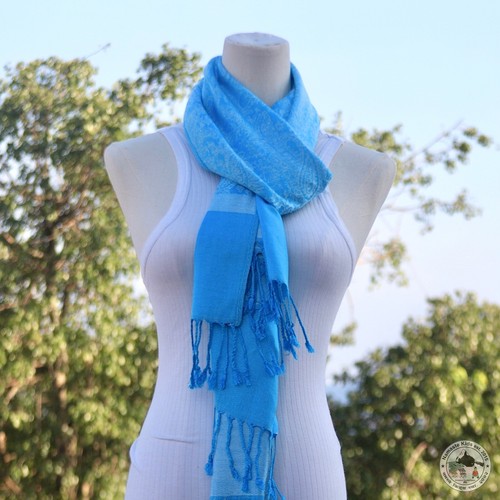Pashmina Chal "Muhaan (मुहान)" - Hecho A Mano En Nepal, Único - Imagen 5 de 22