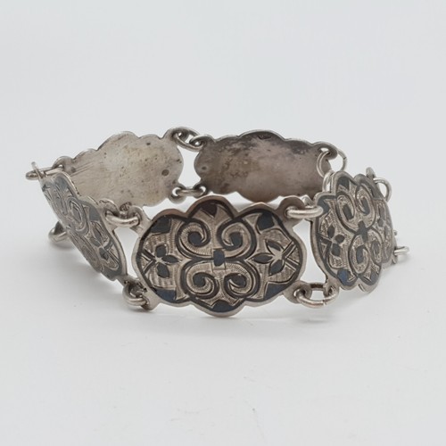Russisches Silber Armband - Tula Silber - Niello Silber - - (158) - Picture 4 of 14