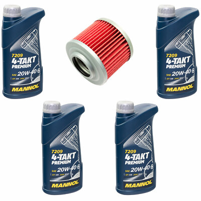 Motoröl Set Ölfilter KN151 20W40 4 Liter für MZ MUZ Country Fun 500 Yamaha SR