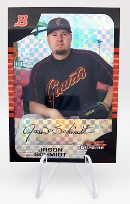 2005 Bowman Chrome X-Fractor #72 Jason Schmidt /225