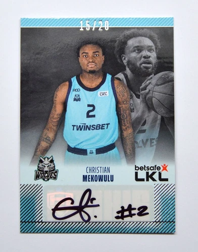 2023-24 H&C LKL Rookie Autograph #WOL-RA02 Christian Mekowulu 15/20