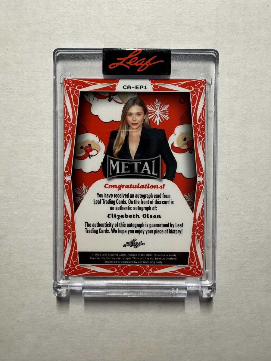 Elizabeth Olsen 2023 Leaf Metal Christmas Exclusive Santa Claus