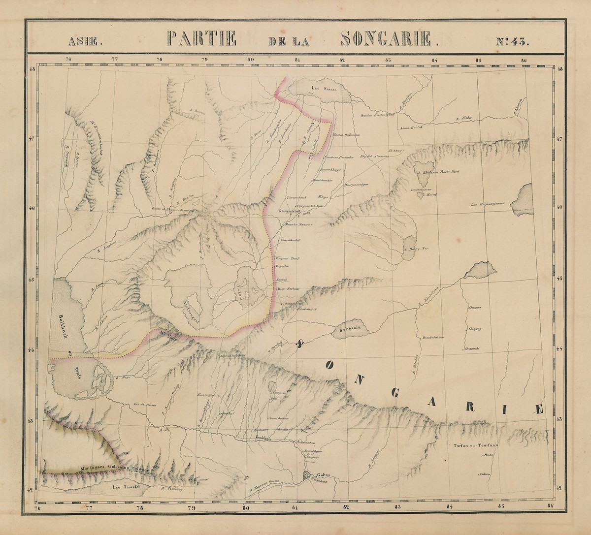 Asie. Songarie #43 SE Kazakhstan. NW Xinjiang, China. VANDERMAELEN