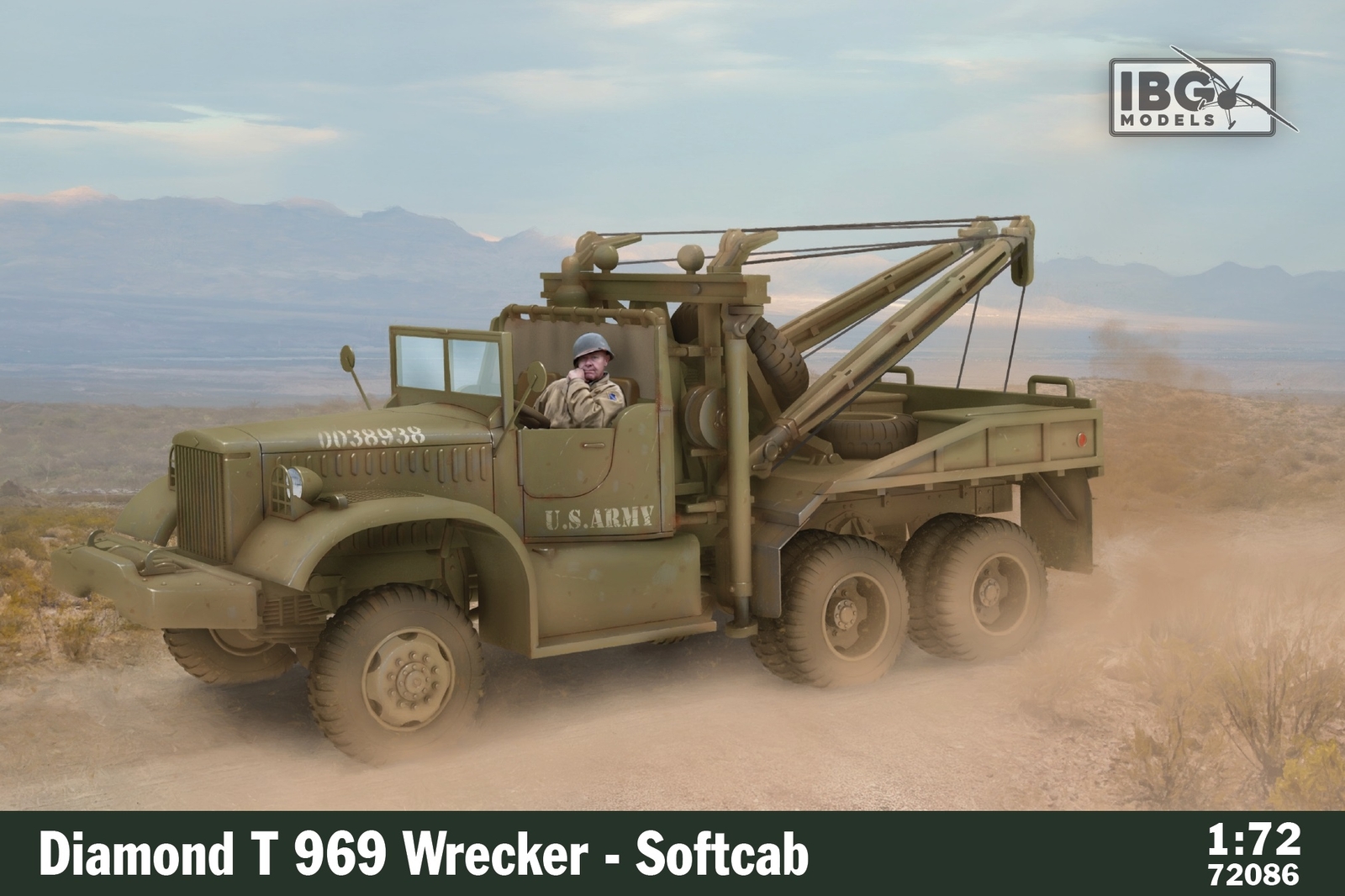 IBG Models 1/72 Diamond T 969 Wrecker With Softcab