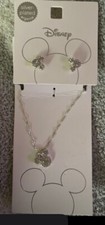 disney Mickey Mouse sterling silver necklace Earrings Set