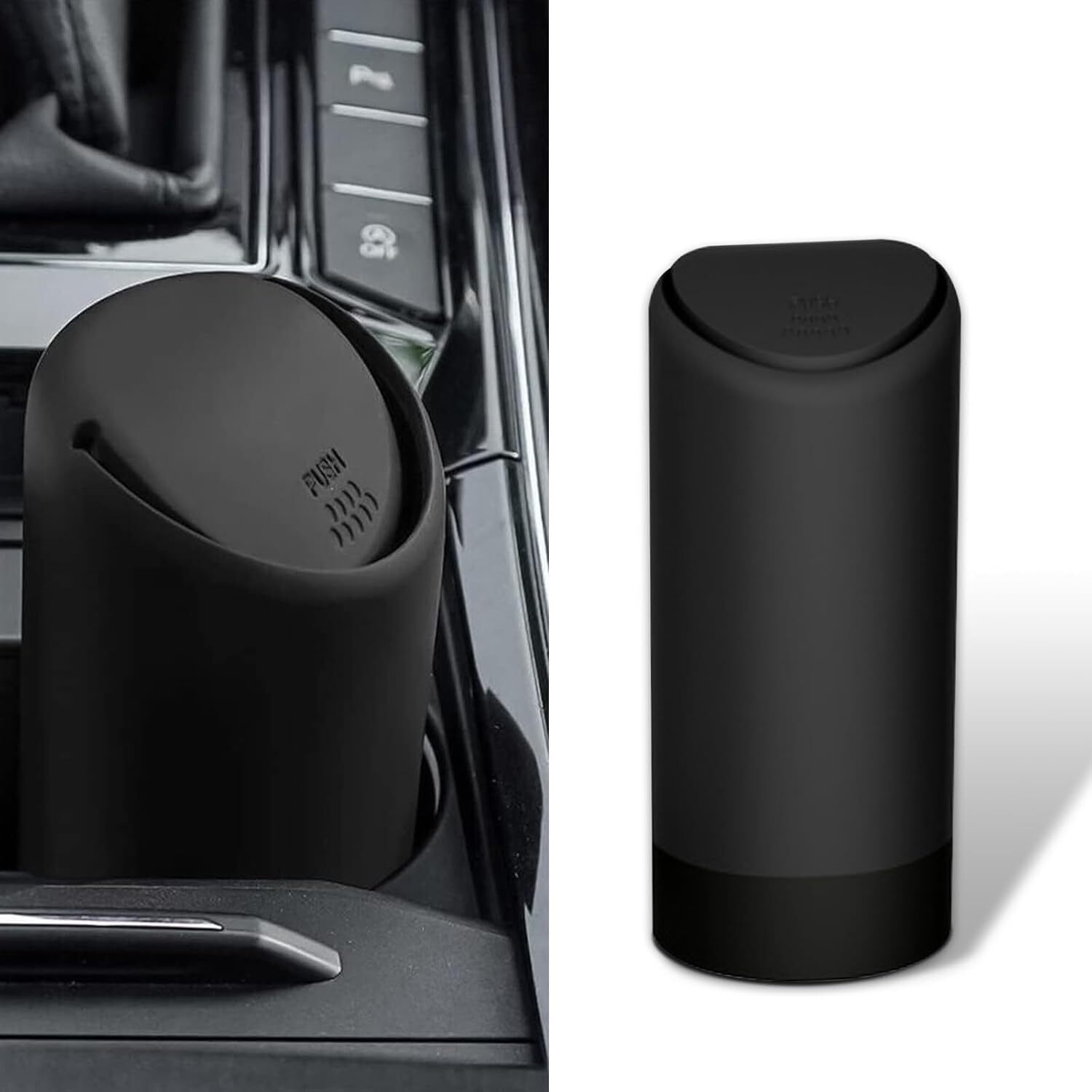 Compact 6.2x2.5in Car Trash Can for Odor-Free Debris Storage