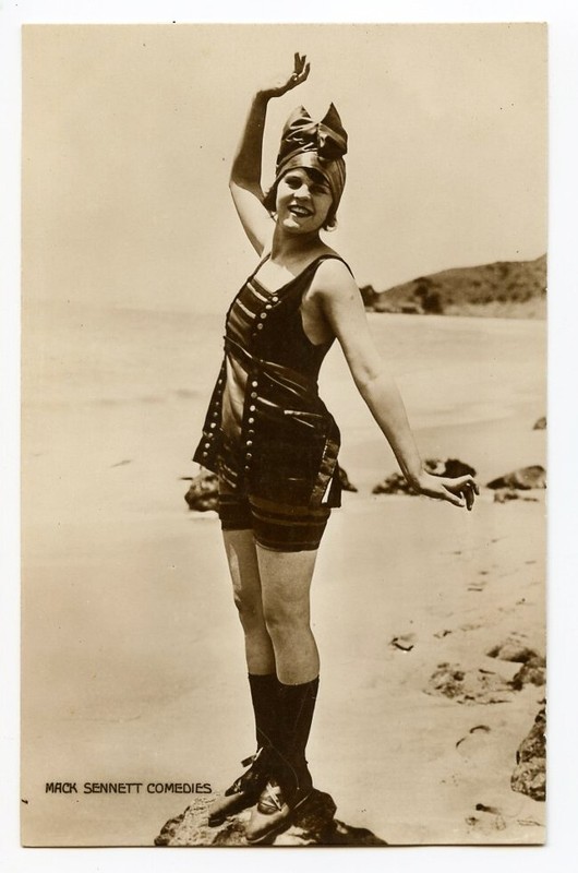 1920s Pre Code Movie Comedies MACK SENNETT Bathing Beauty photo postcard