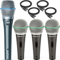 Shure Beta 87a Condenser Microphone With 3x Samson Q6 Vocal Mic Pack And Cables on sale Shure Beta 87a Condenser Microphone With 3x Samson Q6 Vocal Mic Pack And Cables on sale
