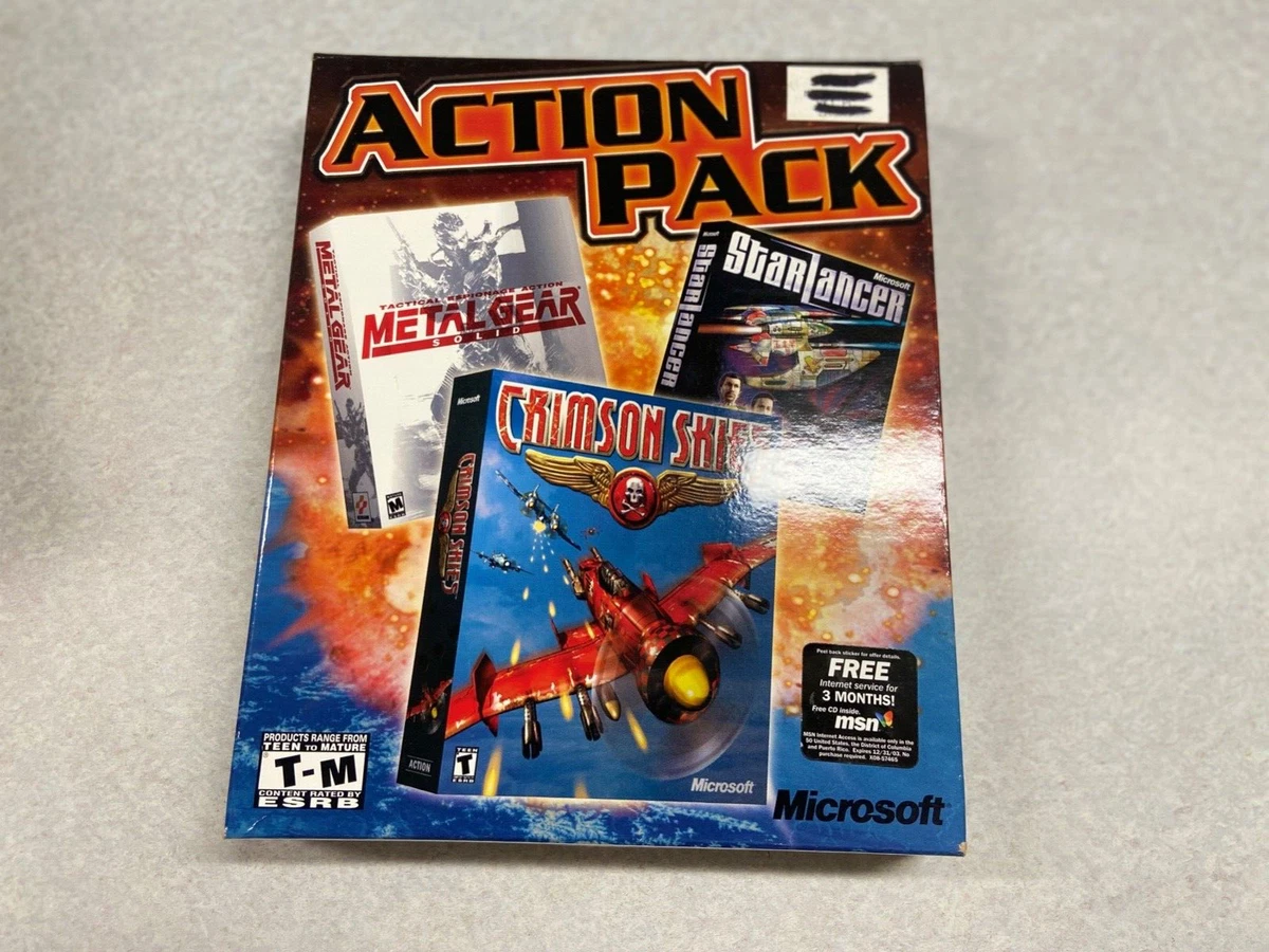 Metal Gear Solid, Crimson Skies and Starlancer PC Games (Microsoft