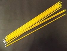 12 MARTIN ARCHERY 24 1/8" YOUTH PRACTICE ARROWS W/ KNOCK AND POINT W/O FLETCHING