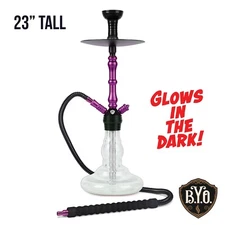 Purple Hookah Set - 23" RIP by BYO Hookahs Shisha 1 Hose
