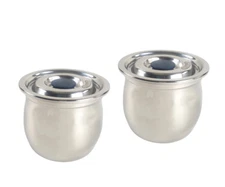 2 Set, Airtight 34oz Stainless Steel Container Coffee Dry Food Storage Canister